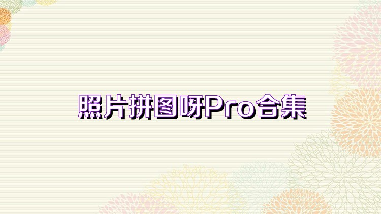 照片拼图呀Pro合集