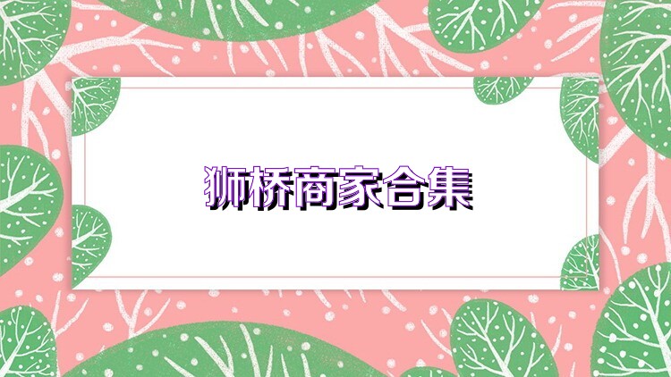 狮桥商家合集