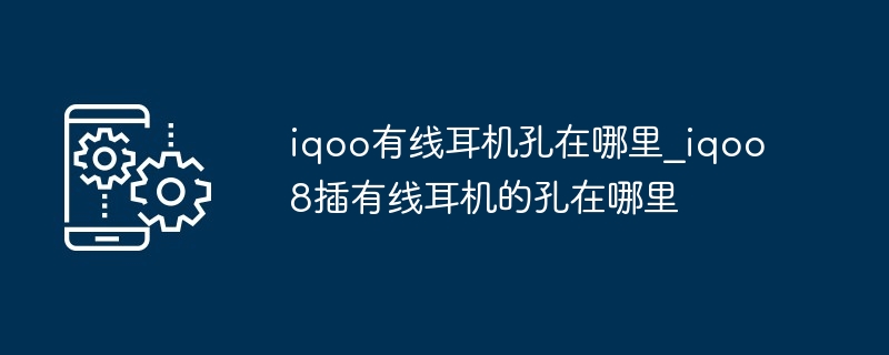 iqoo有线耳机孔在哪里_iqoo8插有线耳机的孔在哪里