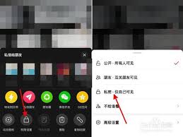 抖音设置仅自己看如何取消