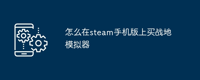 如何在steam手机版上买战地模拟器