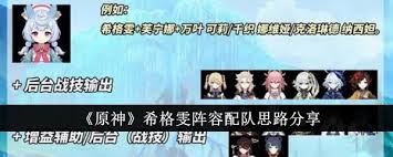 原神5.4希格雯如何組隊搭配
