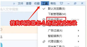 搜狗瀏覽器如何查看歷史記錄