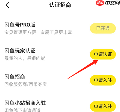 閑魚玩家認(rèn)證入口在哪