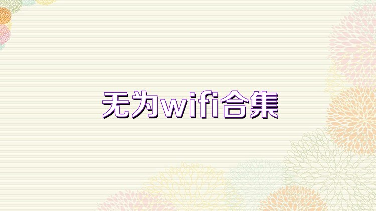 無為wifi合集