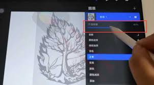 procreate如何調(diào)整局部位置透明度