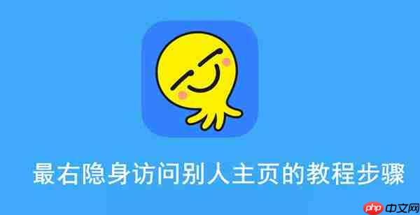 最右隱身訪問別人主頁的方法